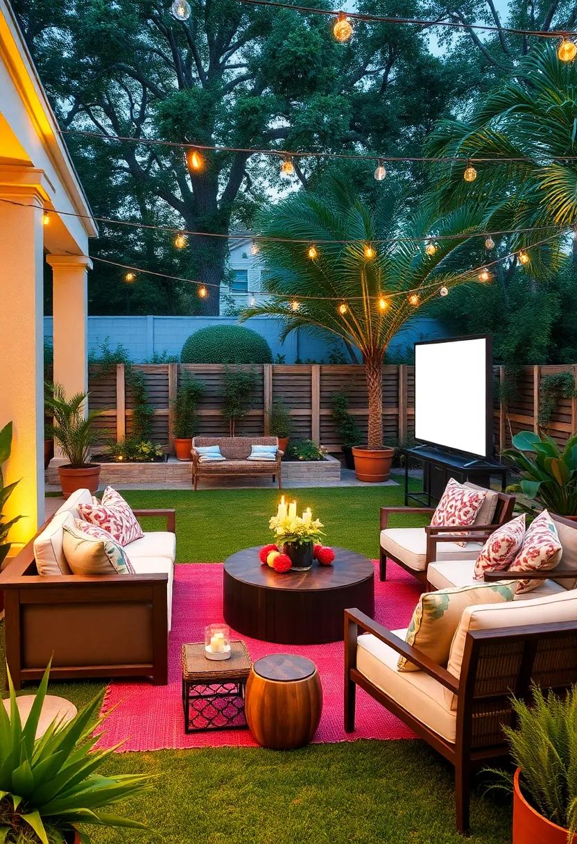 Interactive Games: Set up lawn games for guests to enjoy before the show starts, keeping the atmosphere lively and engaging