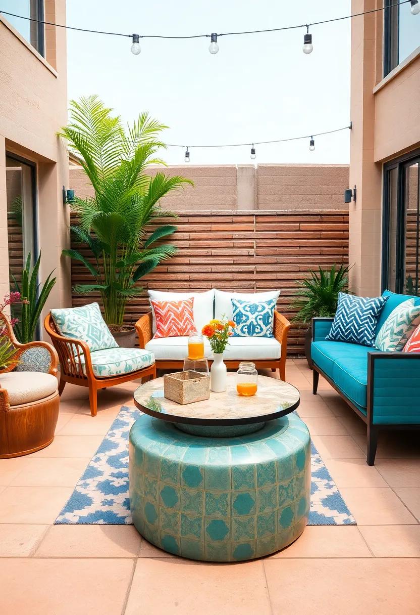 eclectic Mix: ⁣Combine assorted furniture styles ‍and ⁤a unique coffee table for⁢ a⁢ quirky, ⁣vibrant lounge ⁤that expresses your⁢ individual flair