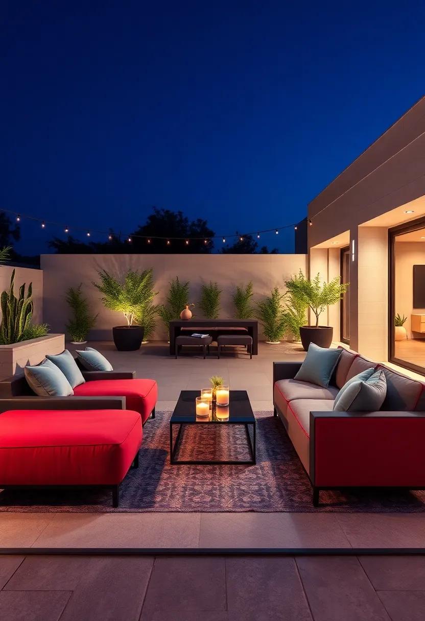 Experience comfort ​with a contemporary sectional wrapped in soft weather-resistant fabric⁢ and completed with‍ a sleek, angular coffee table