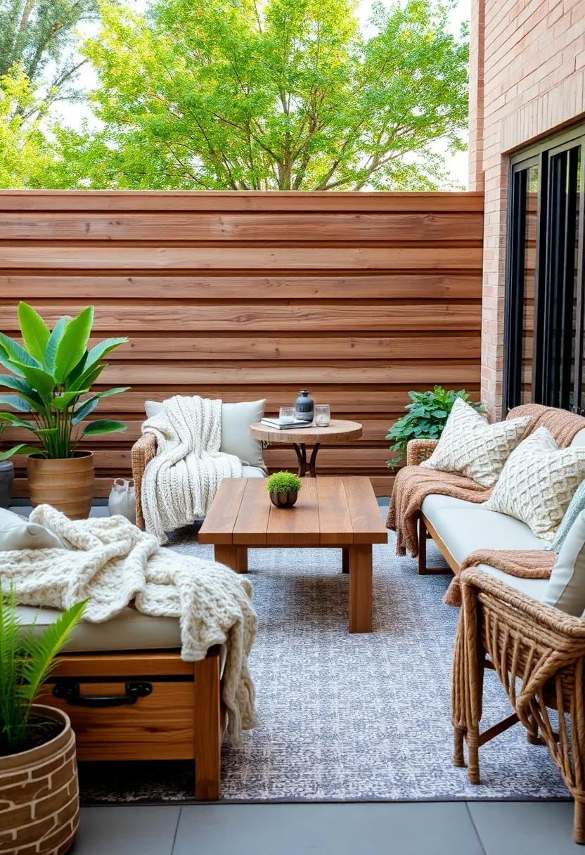 Textured Tranquility: Combine chunky knit blankets with a ‌reclaimed wood coffee⁣ table for‍ a cozy nook that‍ invites⁤ leisurely afternoons