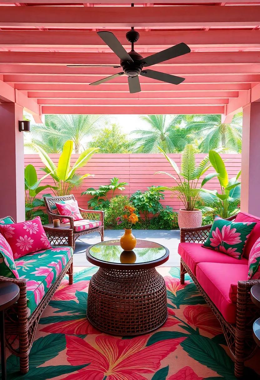 Tropical Vibrance: Bright⁢ tropical prints ​and bold colors promise a lively atmosphere that energizes⁢ your outdoor lounging experience