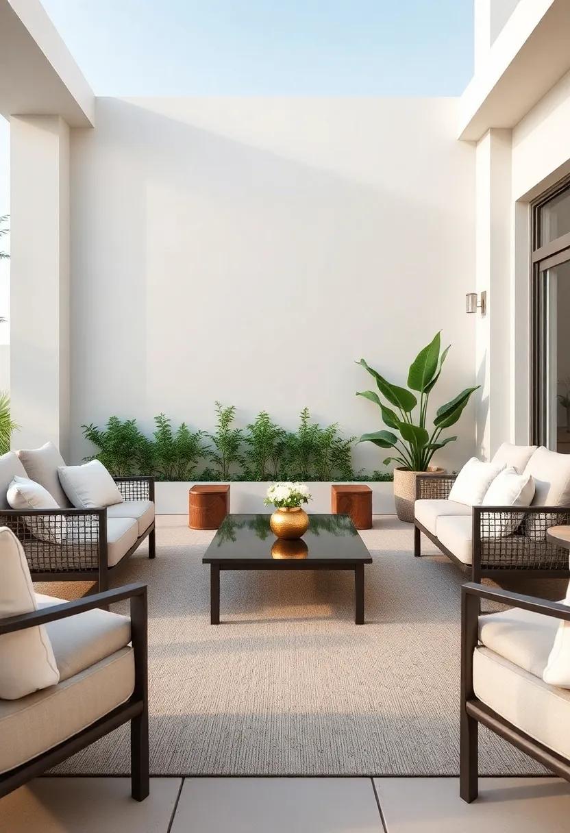 Upscale Resort Atmosphere: plush loungers with elegant finishes and ‌a polished‍ coffee table mimic the feel of ‌a five-star retreat in your backyard
