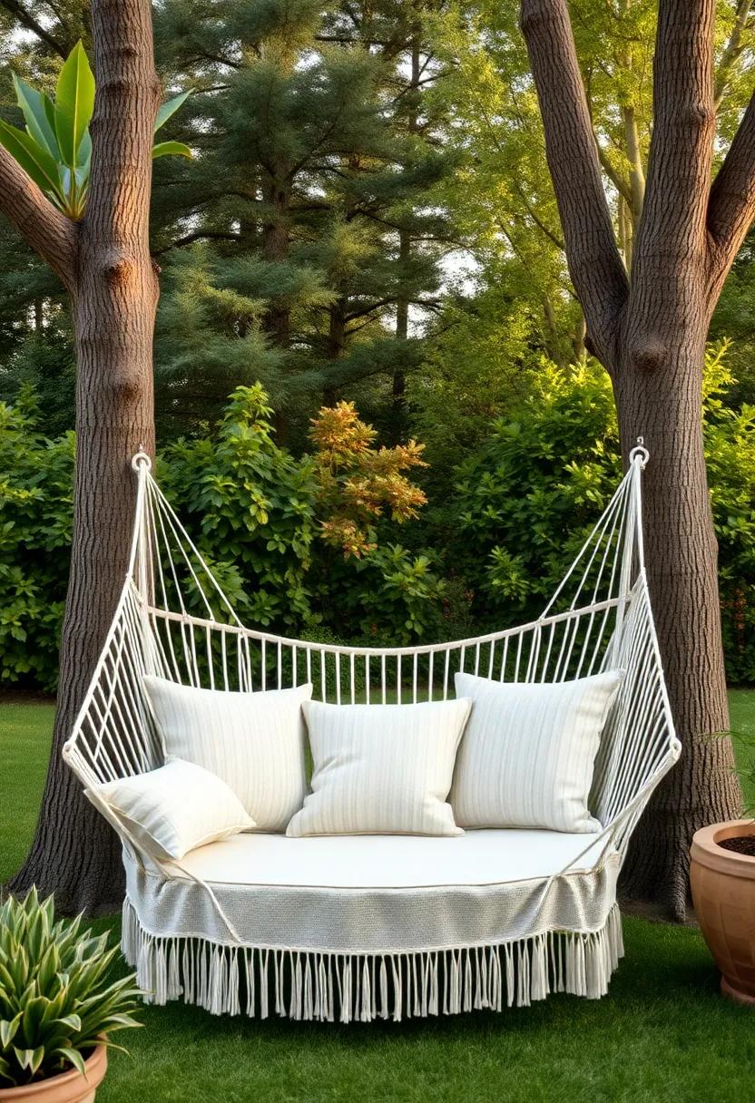Create an⁣ intimate ​space with a cozy loveseat nestled under a gazebo,enhanced by warm,inviting throw pillows for late-night conversations