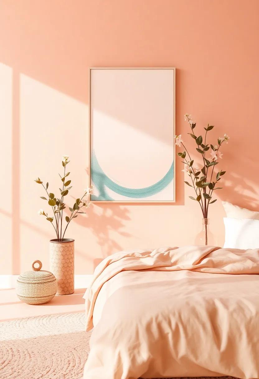Artistic Display: Capturing Imagination with Peach Color⁣ in Artwork