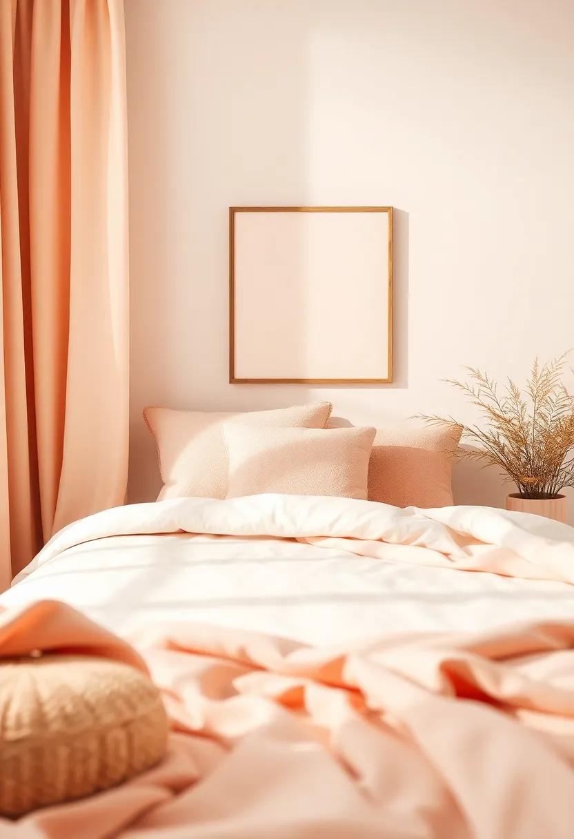 Cushions and Throws: A Touch ‌of Luxurious Comfort in Peach Shades