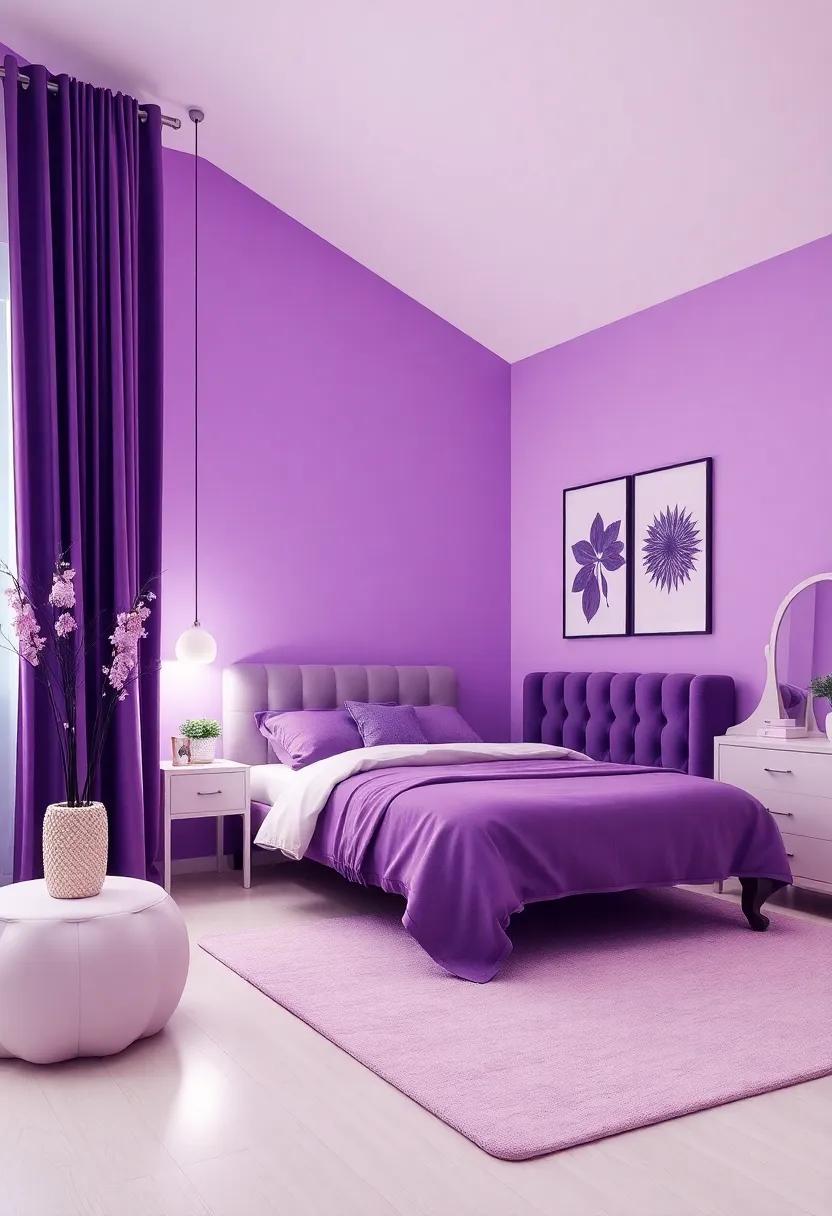 Light It ⁣Up: Unique ⁤Lighting Ideas to Enhance ‍the​ Ambiance of ⁣a Purple Room