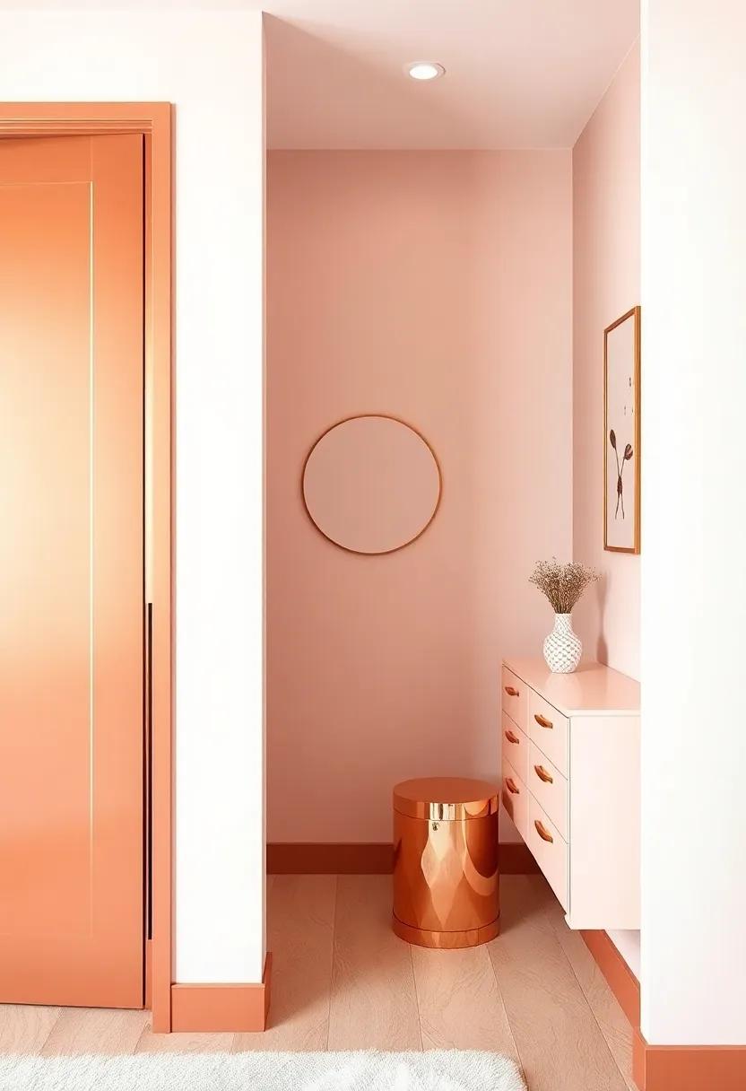 Elegant Rose gold Décor Elements Adding a Touch of Luxury to Every Corner