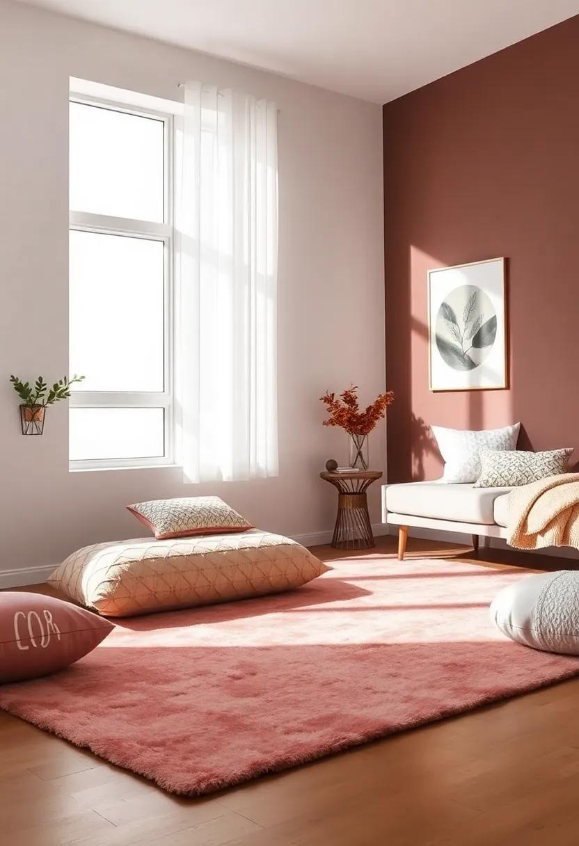 Cozy ⁢Area Rugs ⁣with⁣ Rose Gold Touches to ⁤Ground Your Teen's Space