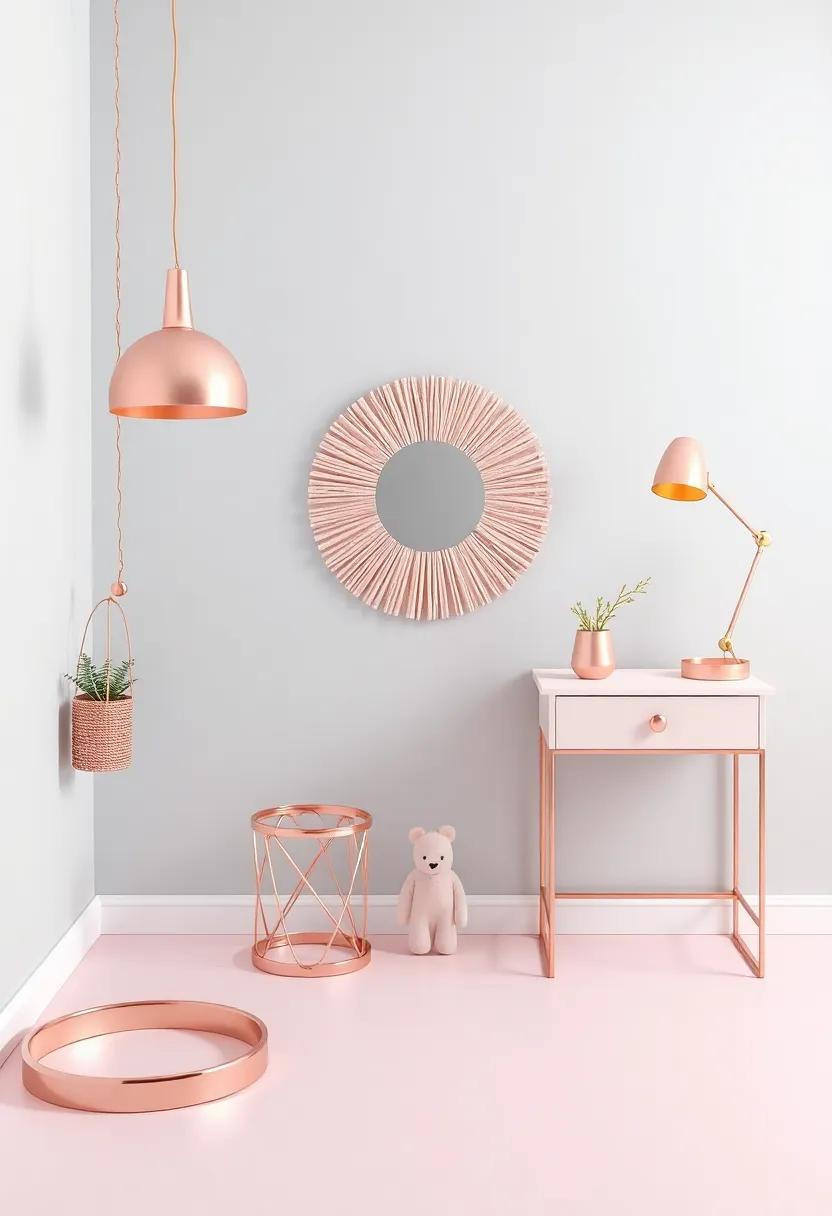 Playful Rose Gold Décor Accessories for a Fun and Feminine Vibe
