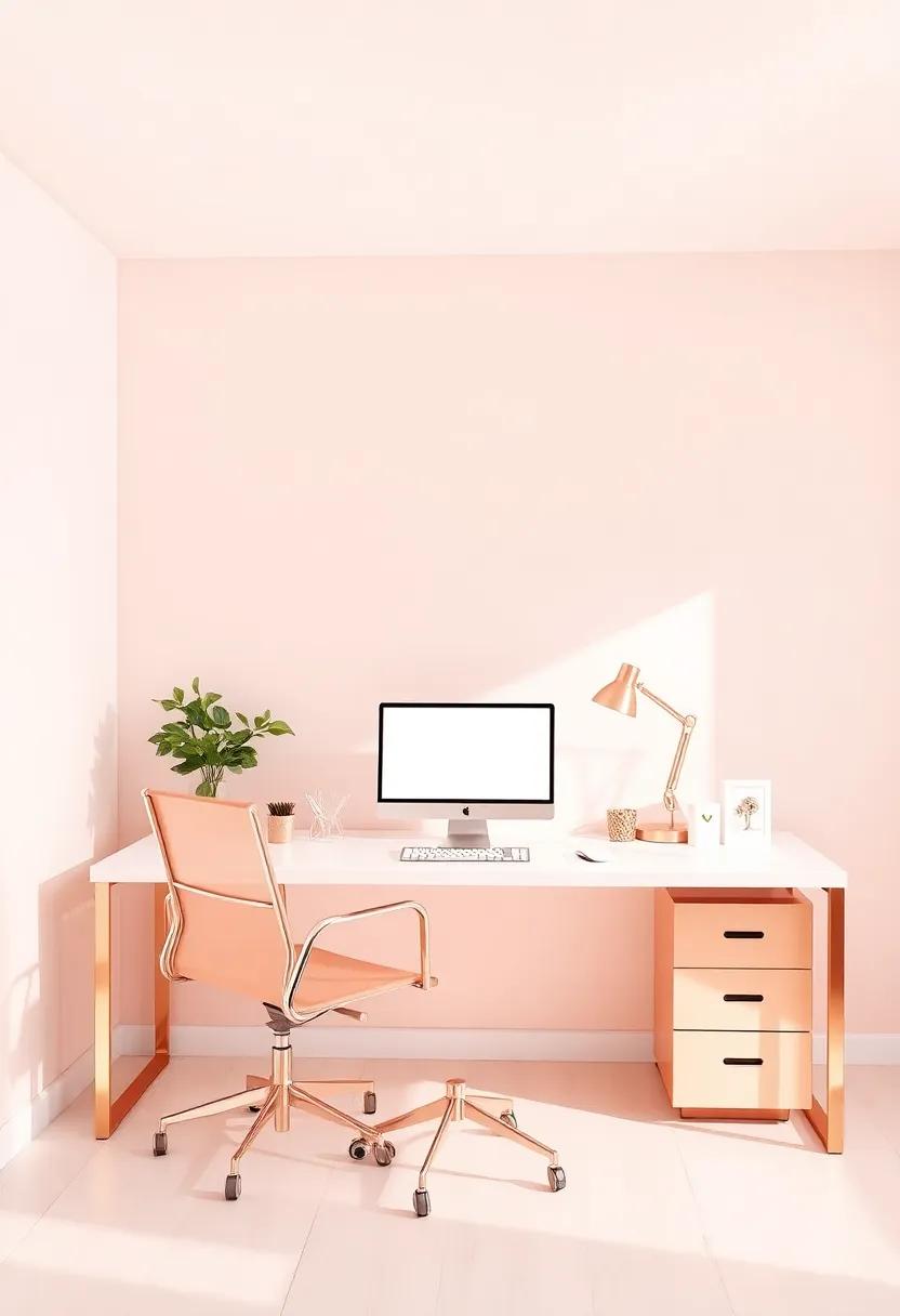 Creating‌ a Glamorous Workspace in Rose Gold for Productivity and Style