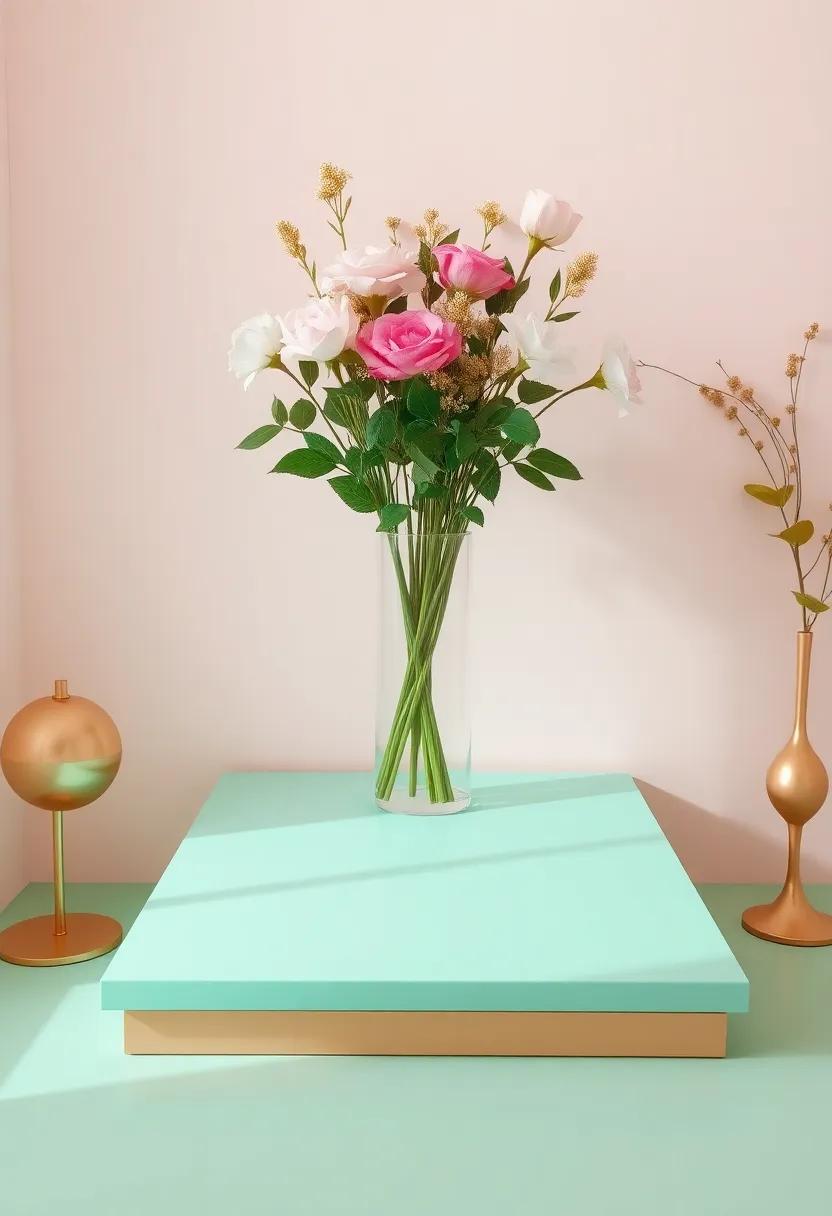 Fresh Floral Arrangements ⁣Pairing Perfectly with Rose Gold accents