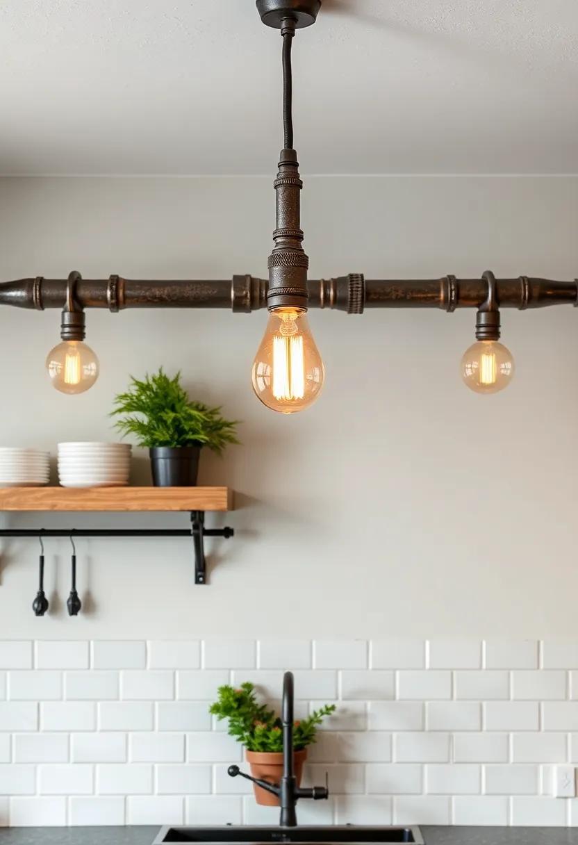 Industrial Pipe Lights: For a​ bold⁣ and ⁣unique statement,​ industrial ⁢pipe lights‌ create ⁣an urban-esque feel while maintaining rustic ⁢roots