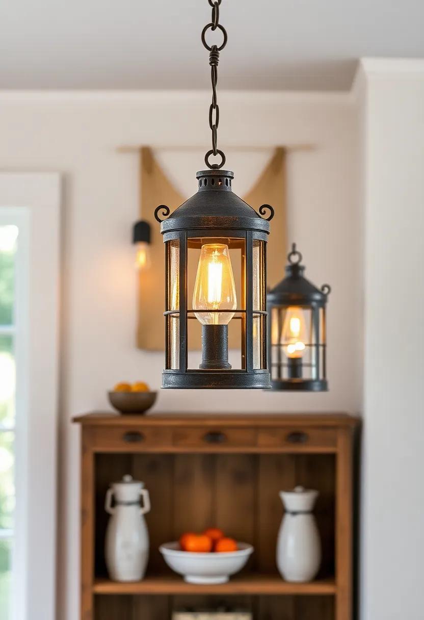 Old-World Lanterns: ​With a ‌historical‌ touch, old-world lanterns provide ‍a⁢ soft, inviting glow that complements farmhouse-style kitchens beautifully