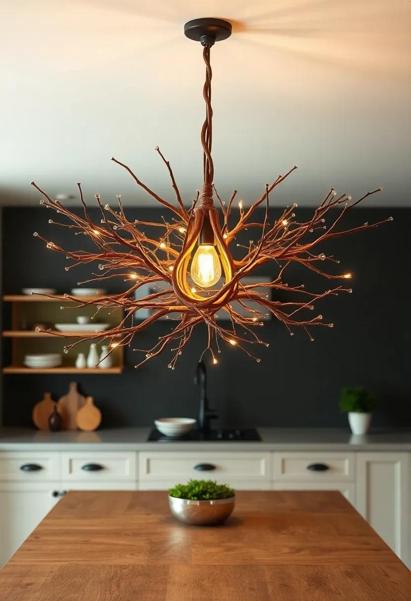 Twisted Branch Chandeliers: Capture the magic ⁢of nature⁣ with twisted branch‍ chandeliers that ⁣transform ⁣any kitchen ⁣into ⁢a ‍cozy retreat
