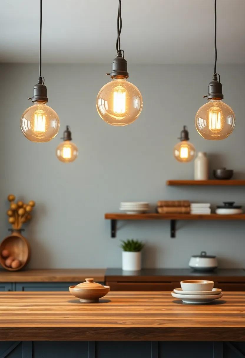 Vintage-inspired Globe ⁤Lights: Retro globe lights ‌offer a⁢ cohesive​ blend of ⁤vintage style and modern efficiency, perfect for ‌a rustic kitchen upgrade