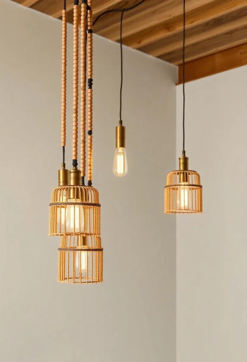Wooden⁤ Beaded Chandeliers: Add a ⁤bohemian flair‌ with wooden beaded chandeliers​ that‌ infuse your kitchen with a‍ sense of warmth and natural beauty