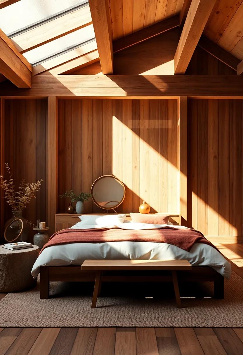 Balancing Light and Shadow:⁣ The Dance of Sunlight in Wooden Interiors