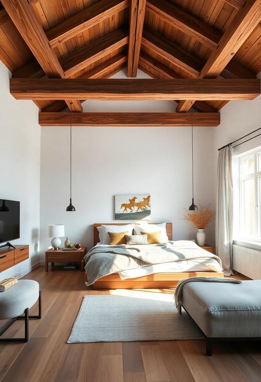 Creating ‍a Focal Point: Designing ⁢Around ⁤a Stunning Wooden beam Structure