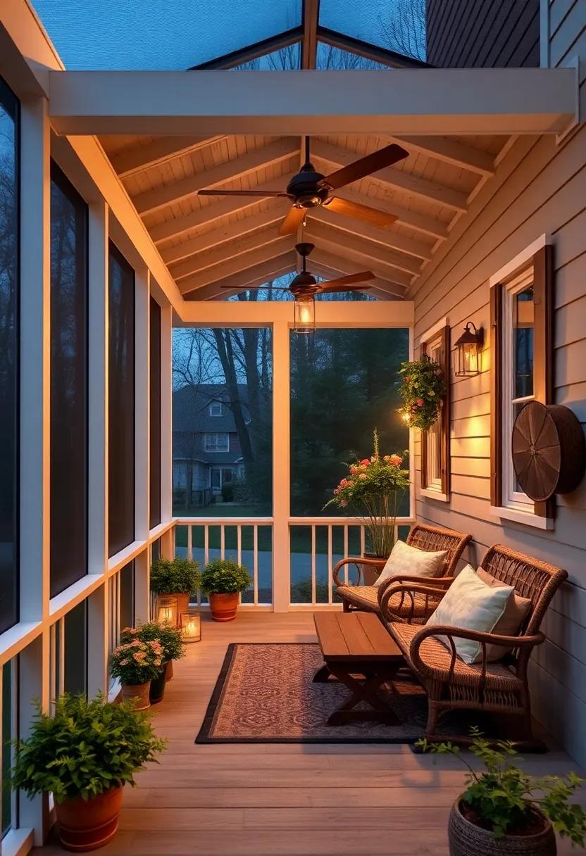 Charming decor: ⁤Incorporating Rustic Fixtures for a Cozy Porch ​Ambiance