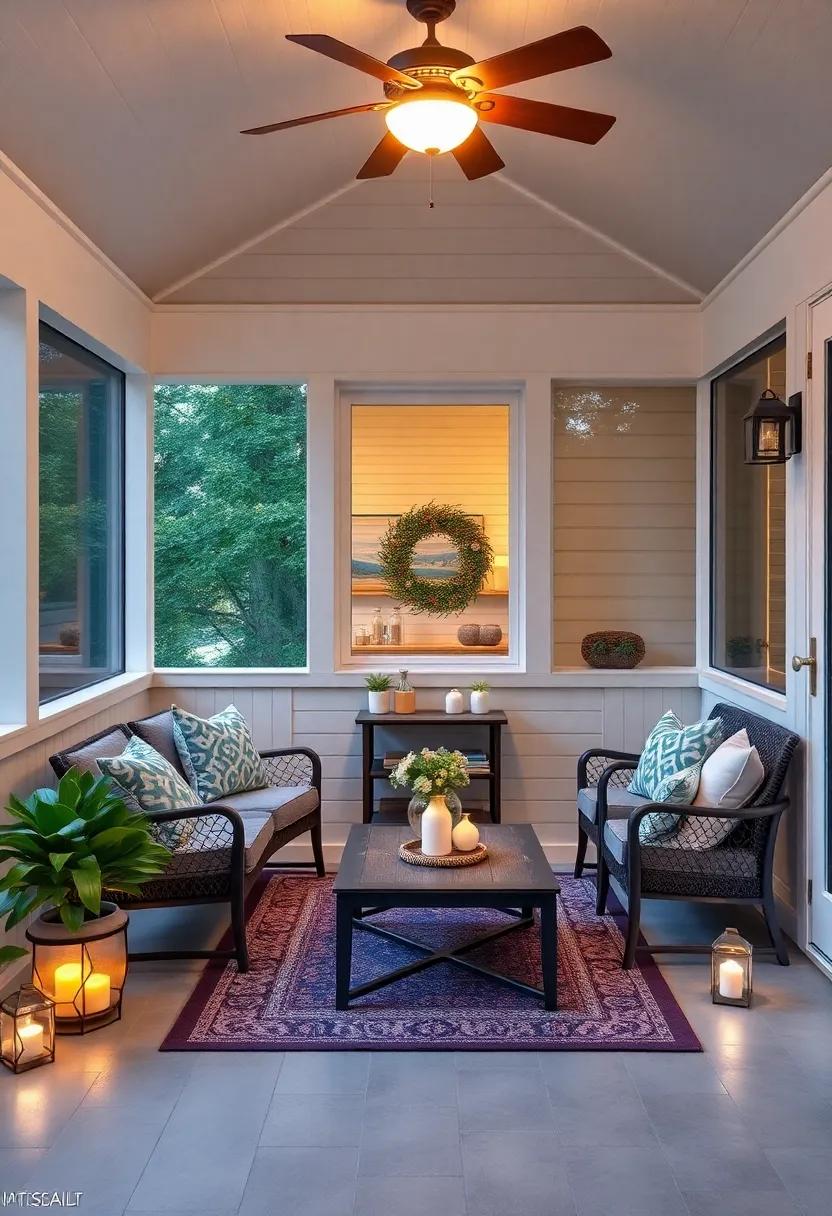 Cozy Nooks: ⁣Creating Intimate Spaces in Your Screened Porch‌ with Ambient Lighting