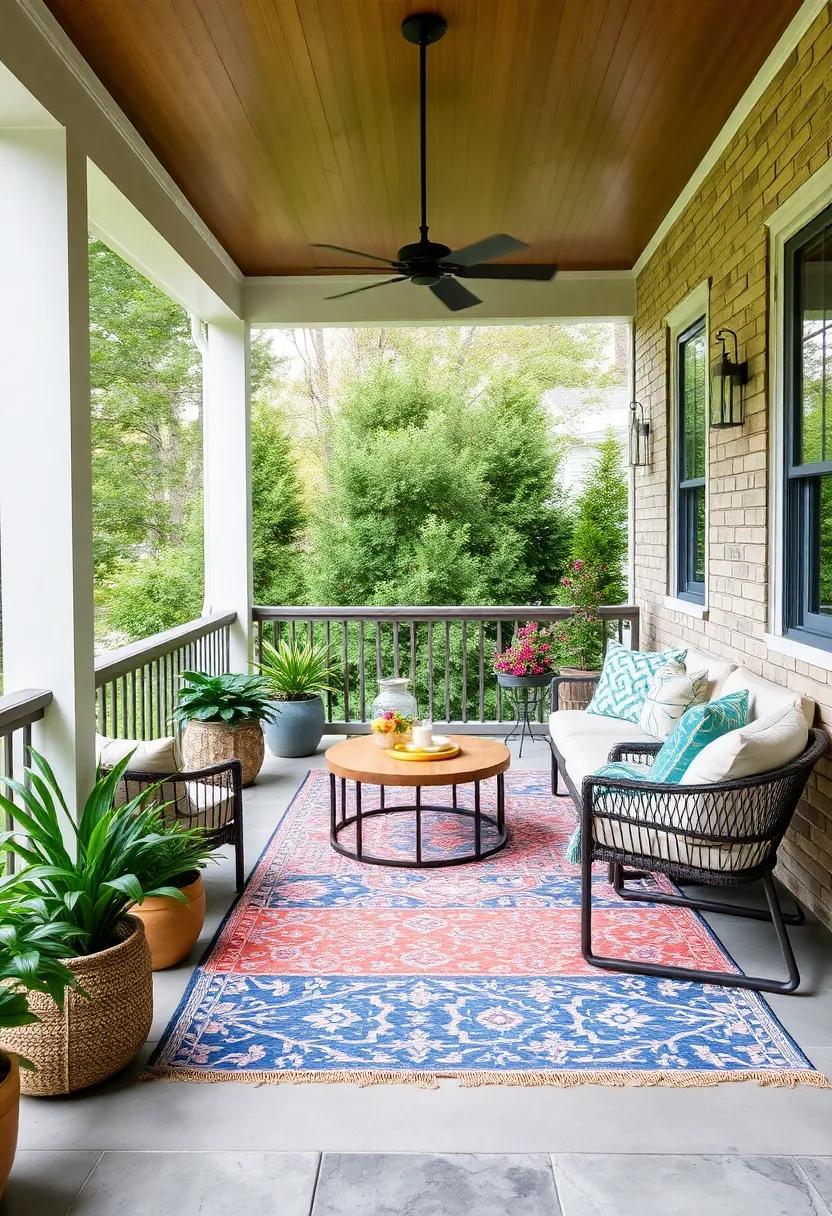 Statement‌ Pieces: Using Bold Rugs ⁤as Focal Points for‌ Your Porch