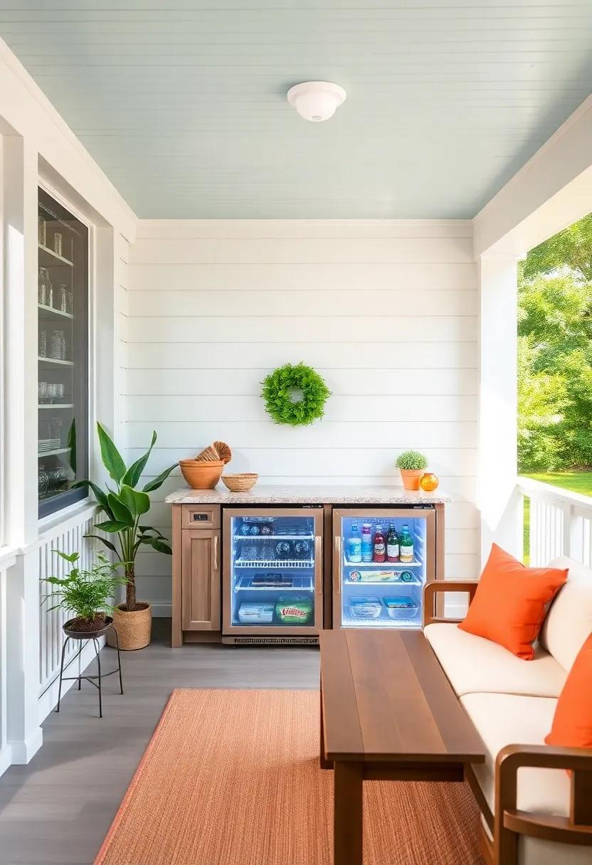 Choosing the ​Right Mini ‌Fridge Style for Your Screened Porch Decor