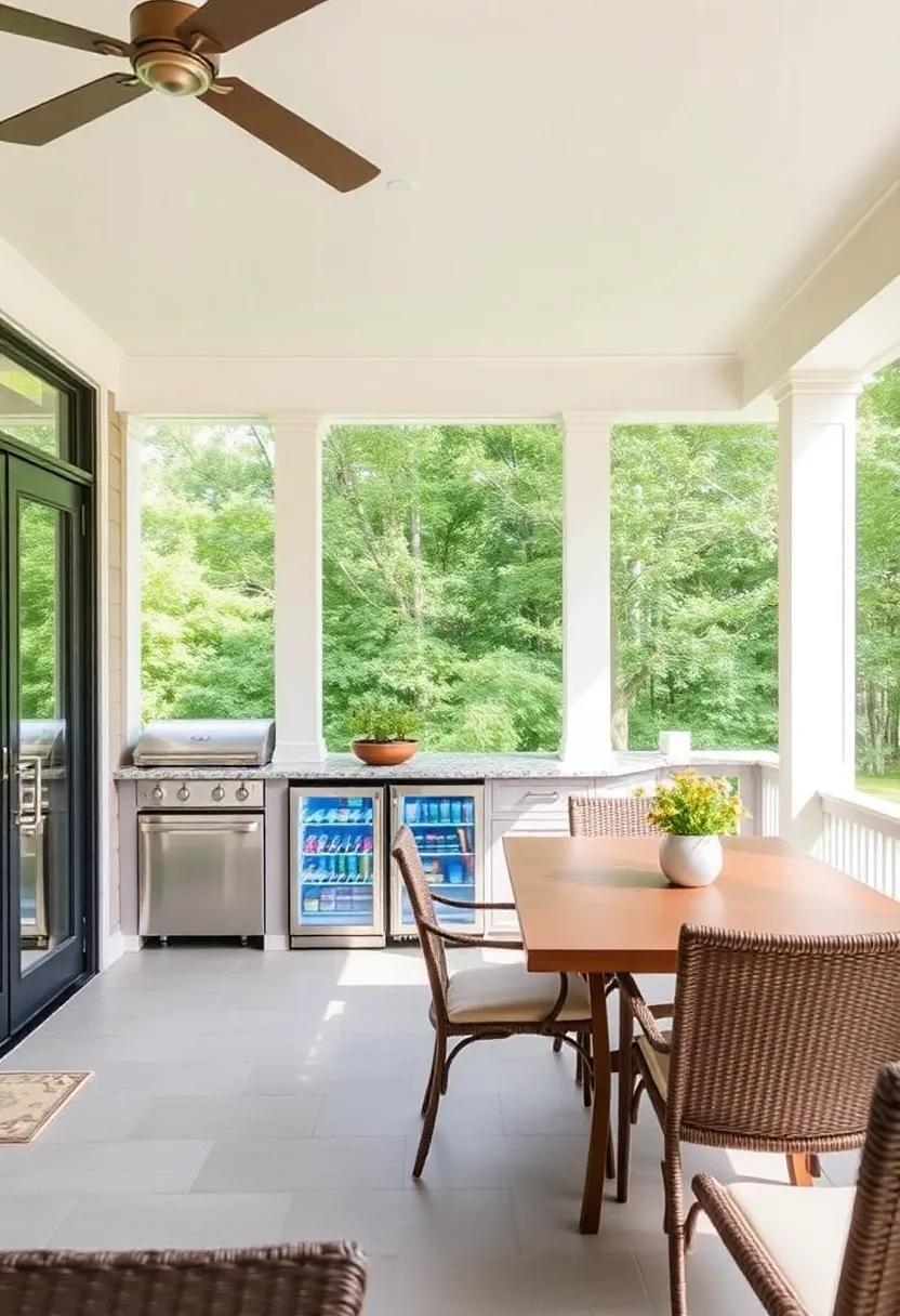 Enhancing Natural ⁢views While Dining with Stylish Screened ⁢Porch Ideas