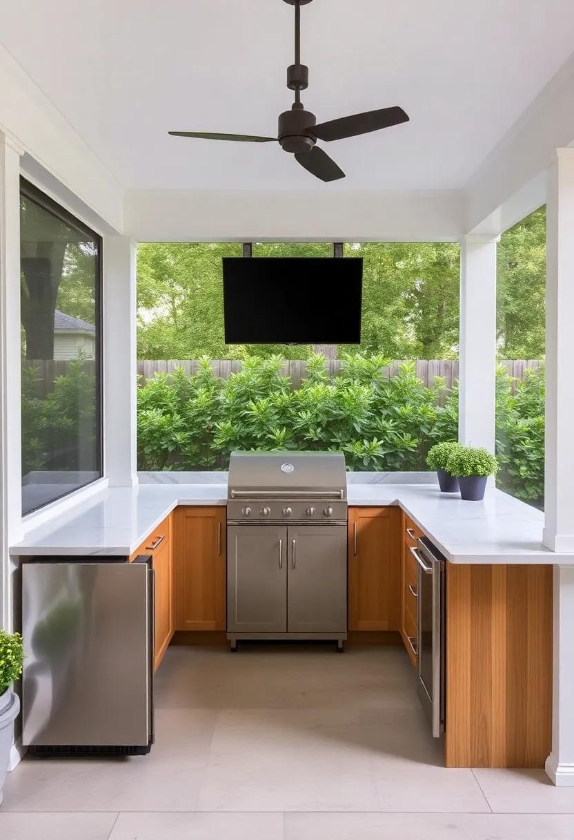 Innovative ​Storage Solutions for a ⁤stylish Outdoor mini Fridge Setup