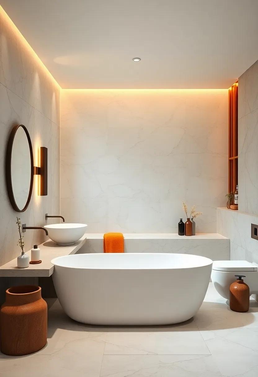 Soft Lighting: Opt for warm, dimmable lighting ⁣options to give ⁣your bathroom a tranquil‌ glow, perfect for ⁤winding ⁢down