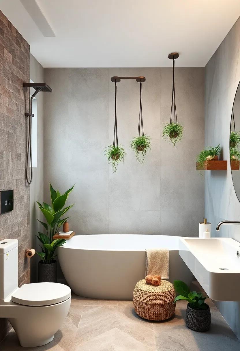 Shower Plants: Utilize ‍hanging plants or air plants near⁢ your shower area, ‍benefiting ⁤from the‌ humidity and creating a⁢ spa-like atmosphere