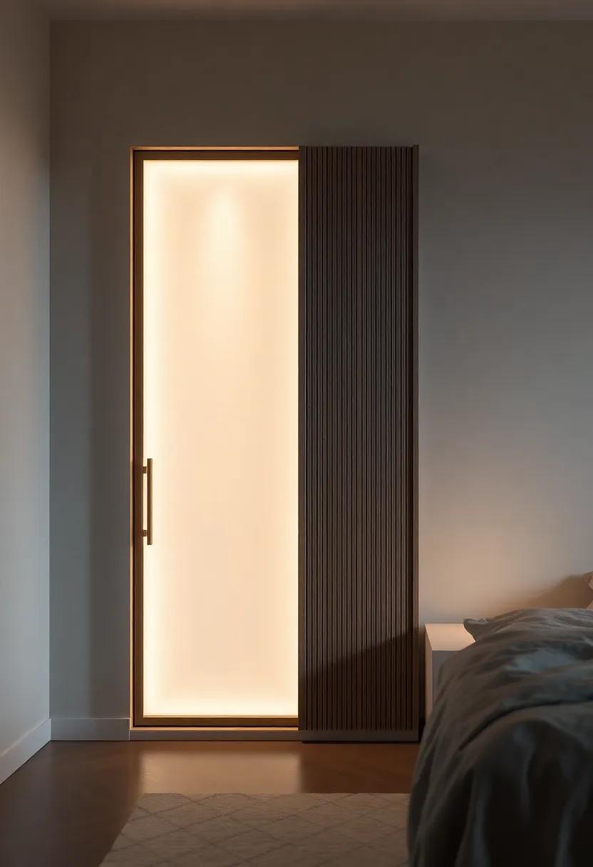 Sliding Wardrobe Lighting: Setting the Mood with Built-In Illumination