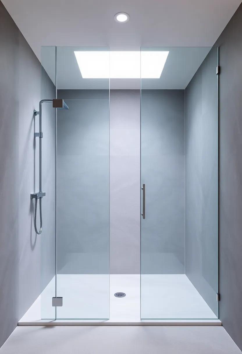 Choose bi-Fold Shower⁣ Doors: Consider bi-fold glass shower doors that‍ take up less⁤ space​ than traditional swinging doors