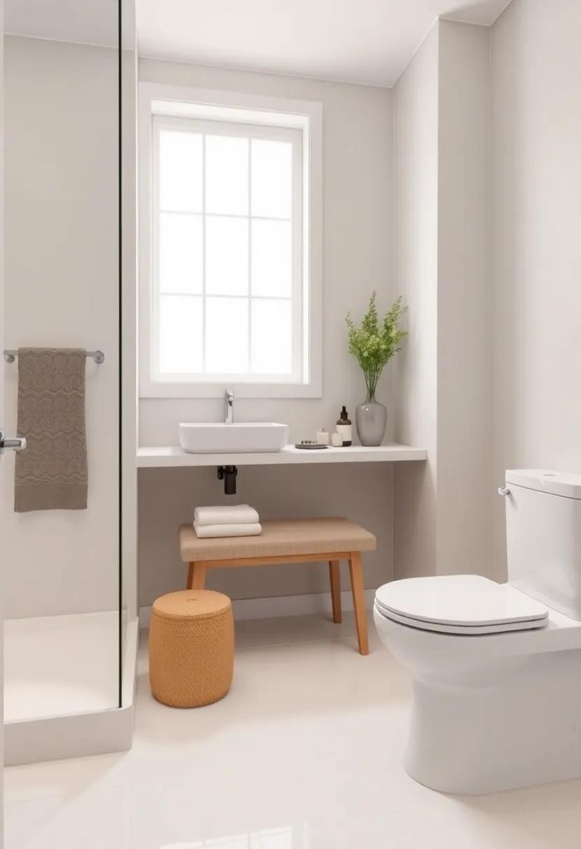 Multi-Functional Furniture: Consider items like a⁢ bench with ⁣storage inside,⁢ which can serve⁢ as both seating and a place‍ to stash bathroom ‌essentials