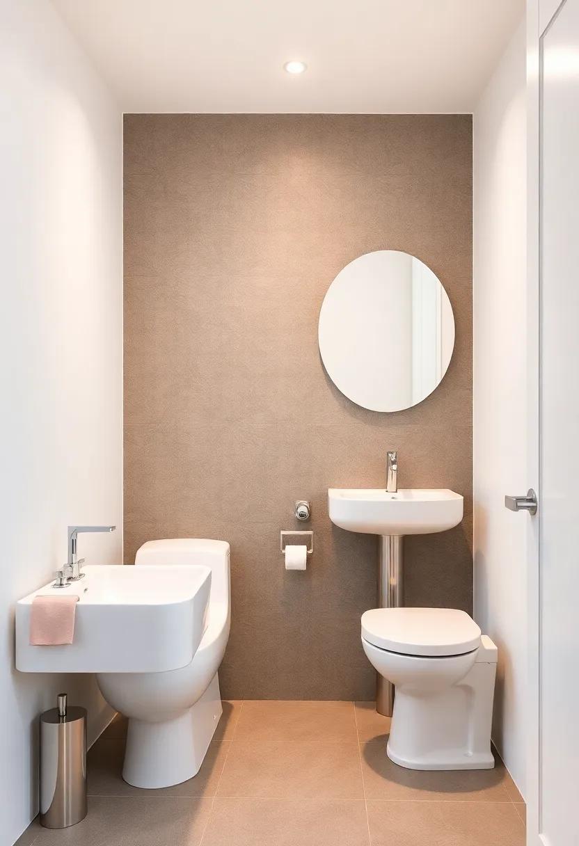 Opt for Smaller Fixtures: Choose compact toilets and sinks that fit ⁤your space without sacrificing style