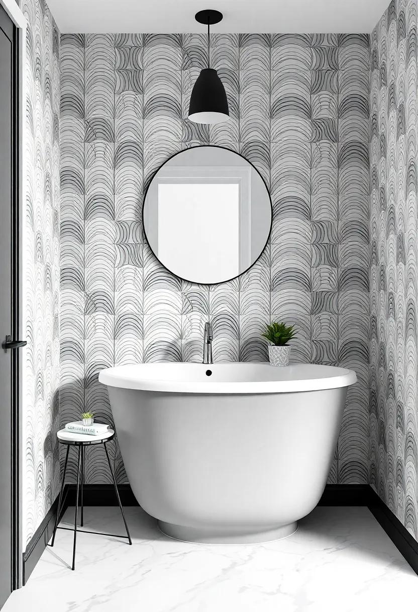 Clever ​Use ⁢of ⁣Wallpaper Patterns That Alter Perception in Small Bathrooms