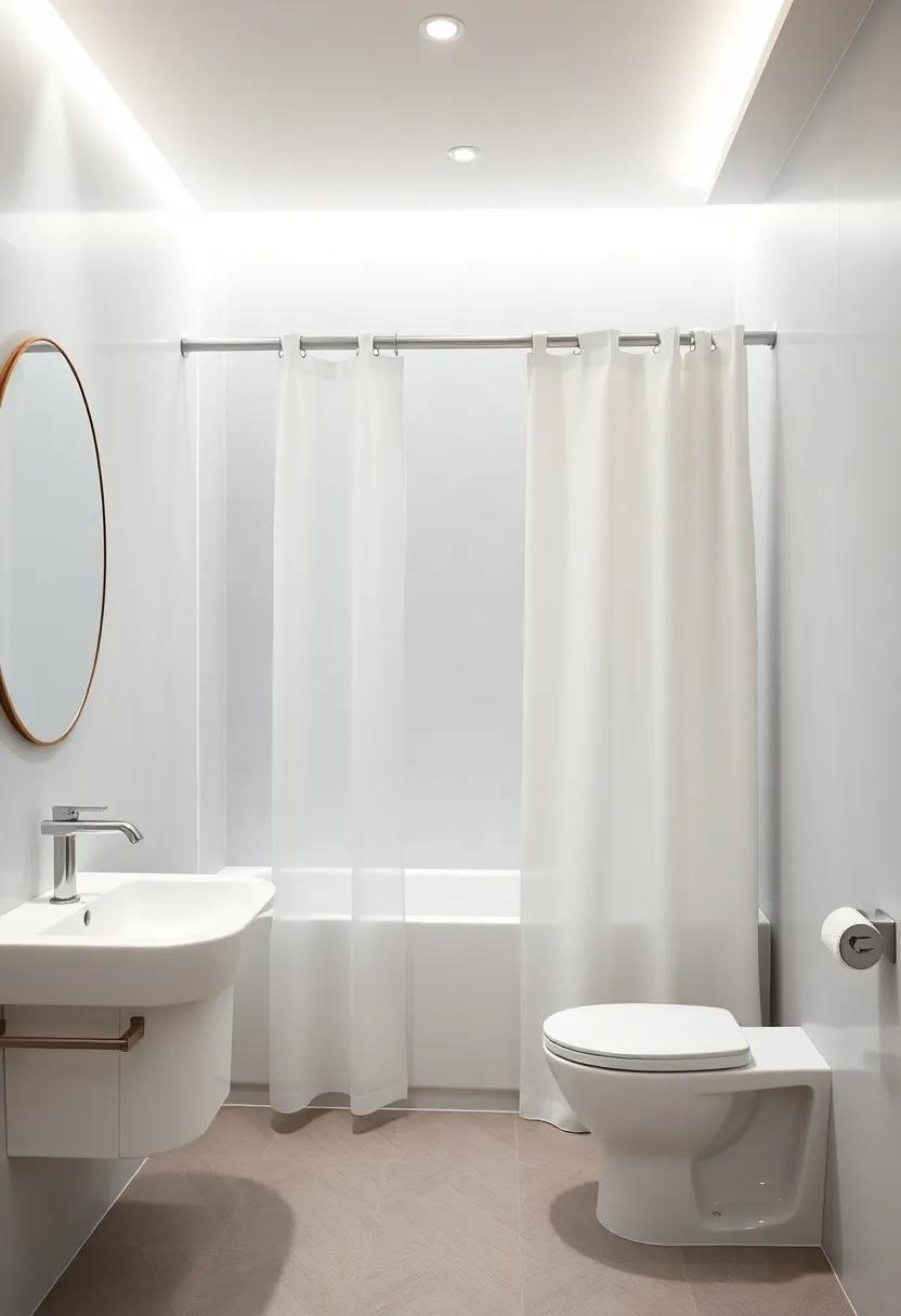 Stylish Shower Curtains That Enhance Comfort ‌and Appeal⁣ in Tiny Bathrooms