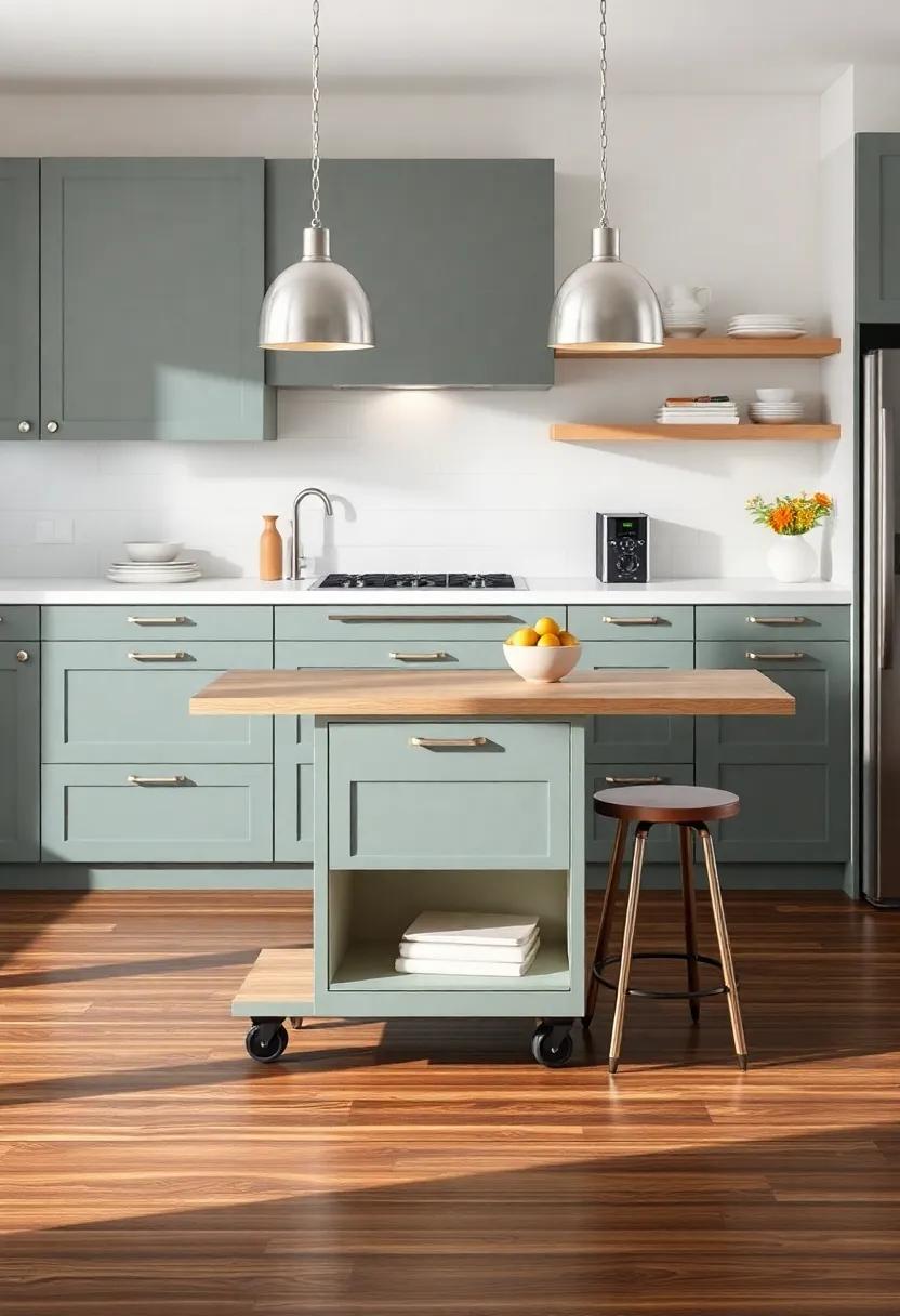 Combining Style and ‌Utility with Mobile‍ Kitchen Islands on ⁢Wheels