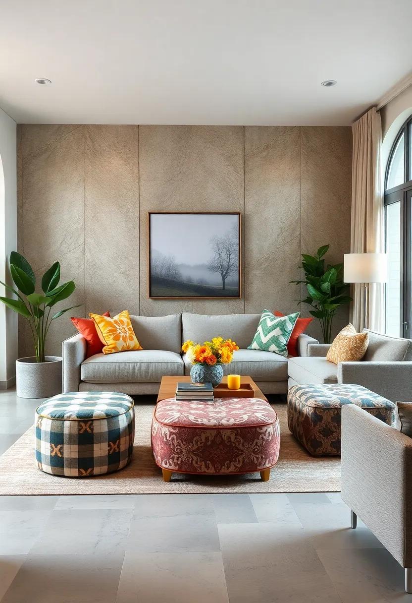 Playful Patterns: Infuse personality into your space ‍with ottomans featuring bold prints or patterns,‌ while still serving as a ‌practical ⁢storage solution