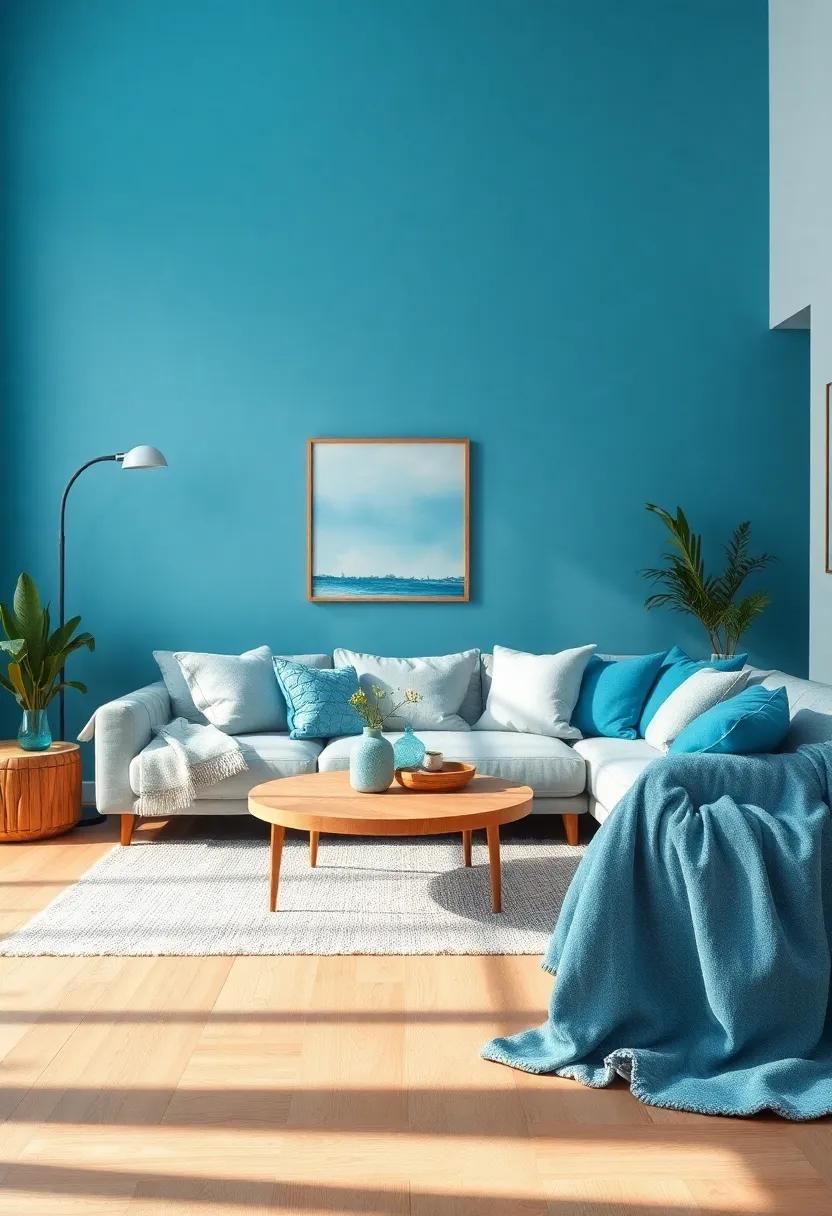 Mixed‍ Blue‌ Textiles:​ Layer various‍ soft‌ blue textiles,​ such as ​cushions ⁢and throws, to create ⁤depth and invite cozy relaxation in your living ‍space