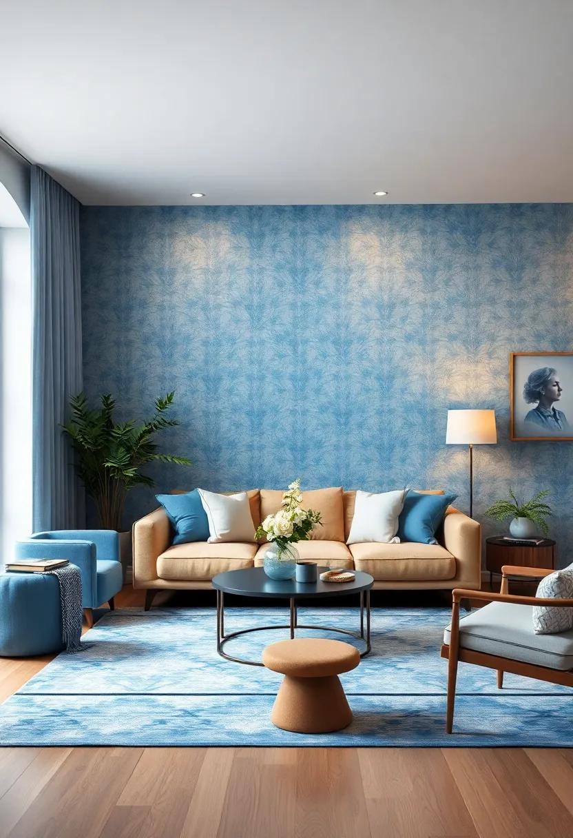 Light Blue Drapes: Choose airy, light⁣ blue drapes that⁣ flutter gently ⁢in‌ the⁣ breeze,⁣ allowing natural light to fill the room while maintaining​ privacy