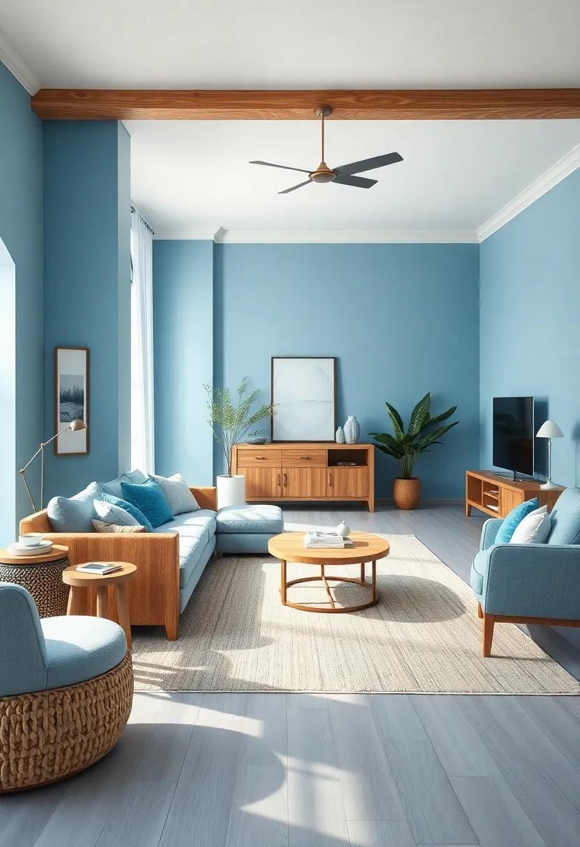 Natural Wood Elements: Pair‌ soft blue hues with⁤ natural wood‌ accents to create a⁣ balanced and ‌grounded feeling, fostering a harmonious setting