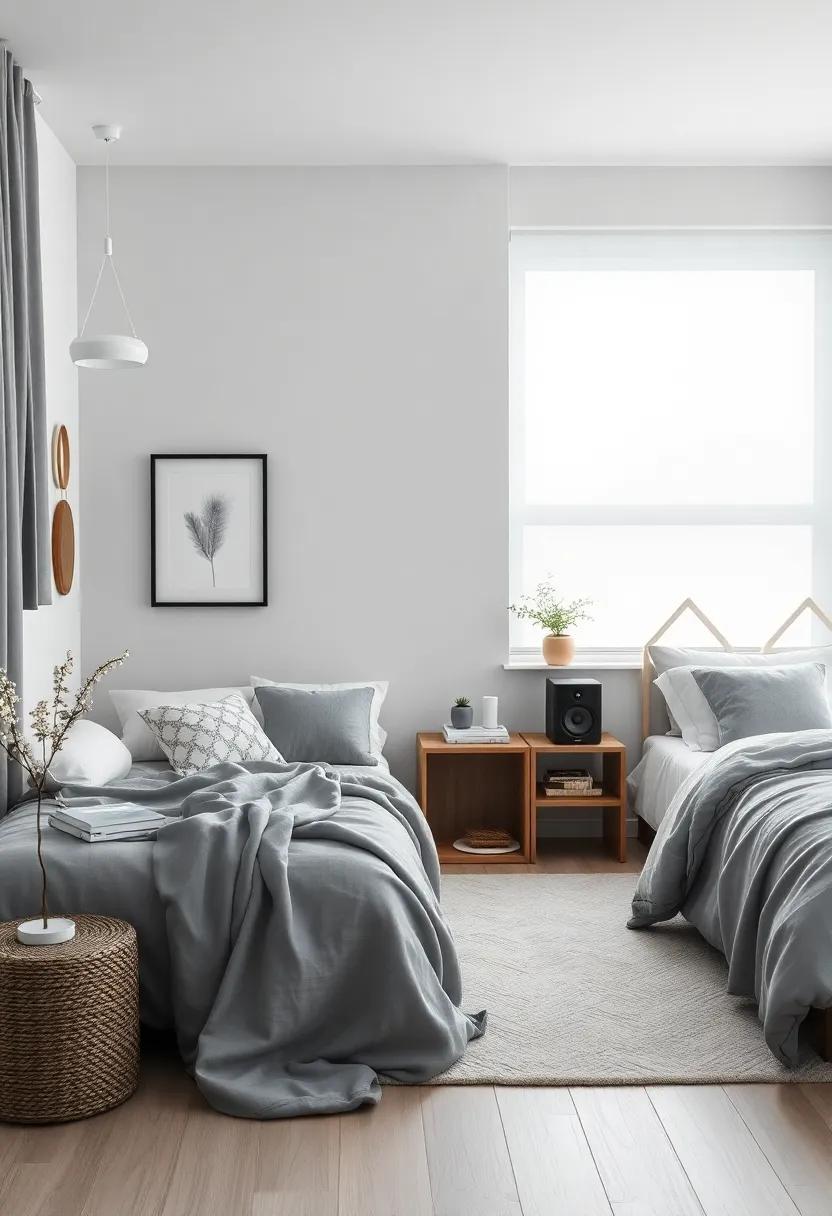 Encourage Calm with Music: Set up a ⁢small sound ​system for soft ⁣music or nature sounds that can elevate the room's serene environment and foster relaxation