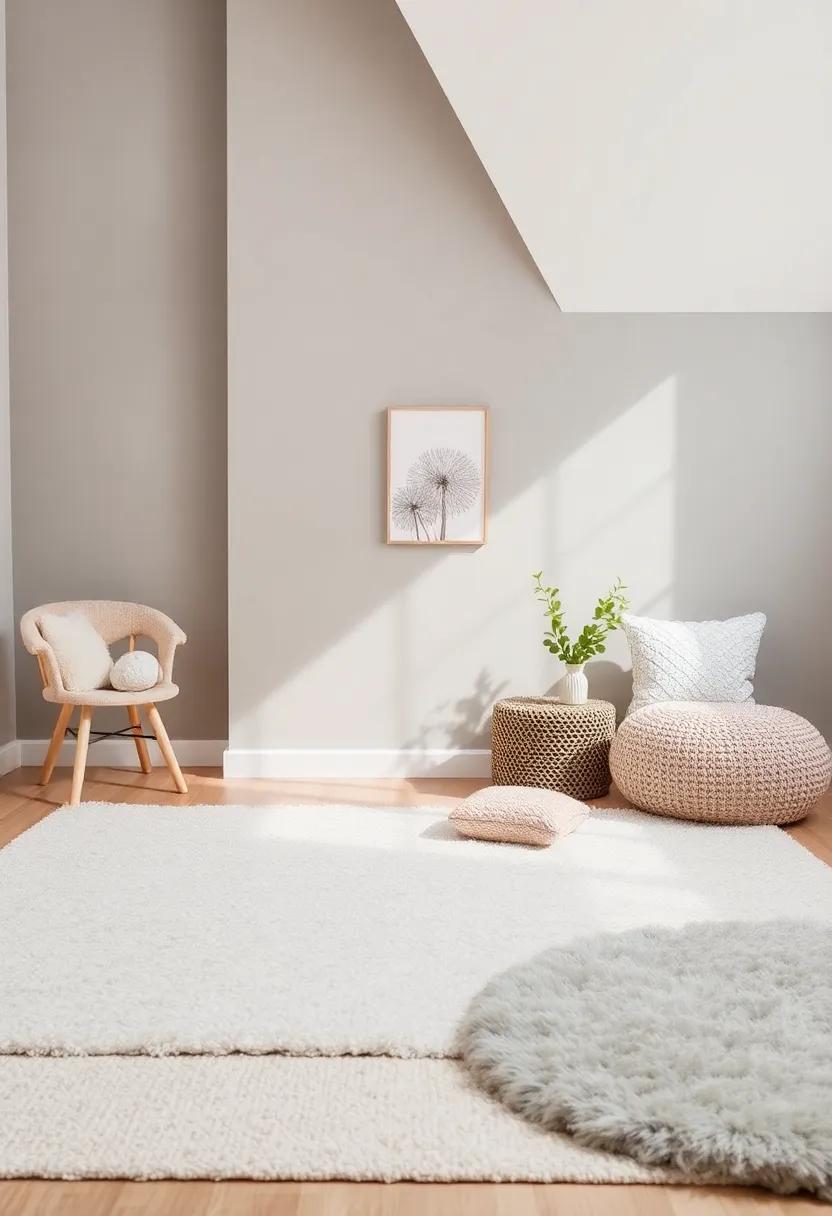 Layer Area⁤ Rugs: Layer different textures of soft rugs ​for an⁢ inviting warmth underfoot and a playful, cushy⁤ feel to the space