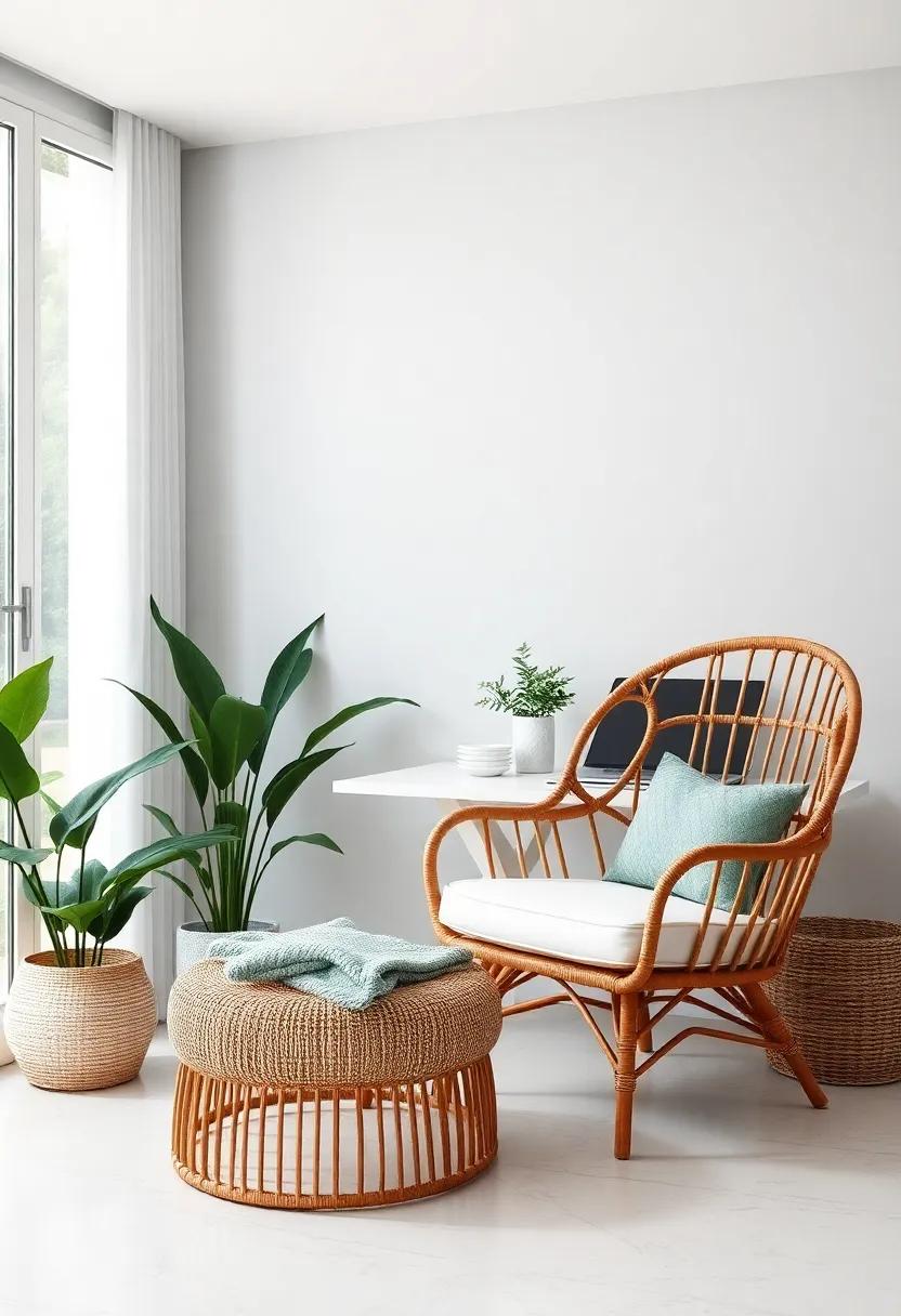 the perfect blend of comfort and style: Explore rattan chairs with ‍plush cushions that provide both support and aesthetics, making long⁤ work hours enjoyable