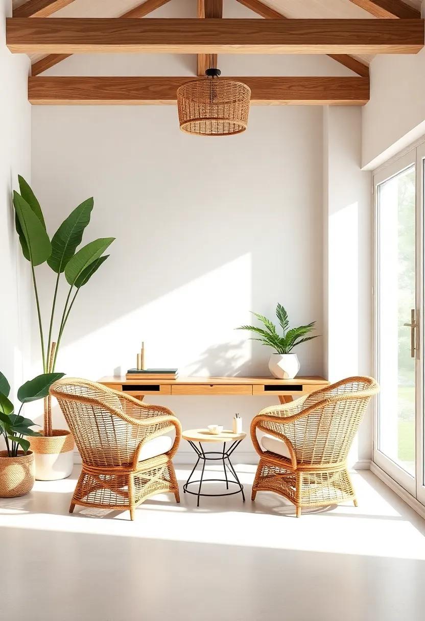 Sustainable⁢ elegance: Delve into the eco-friendly aspects of rattan furniture and how ‌selecting sustainable materials can ⁤enhance your home office‌ experience