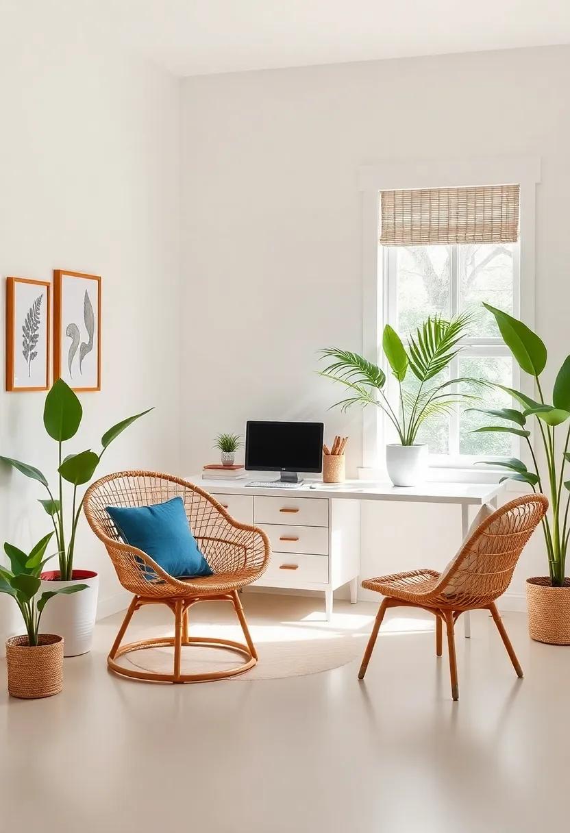 Functional organization: See how rattan chairs can ⁢enhance the functionality of your home office while also serving as stylish⁣ extra seating for guests