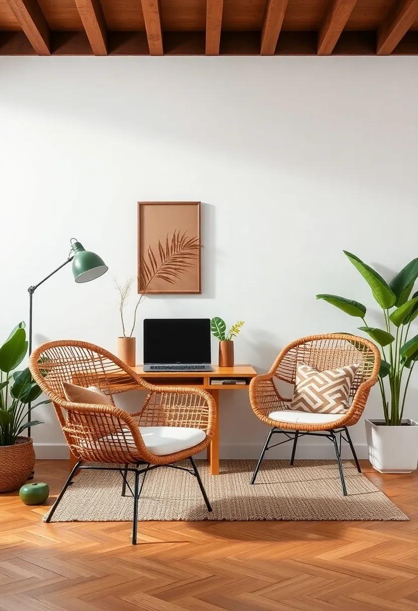 A touch ​of vintage: Discover ‌how retro rattan chairs can add nostalgia‍ and ⁤charm to ​your workspace, blending old-world elegance with modern‍ productivity