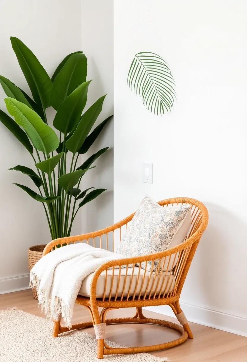Throw pillows for added flair: Get tips on choosing the right throw pillows for ‌your rattan chair to create a cozy, inviting atmosphere in your‍ home office