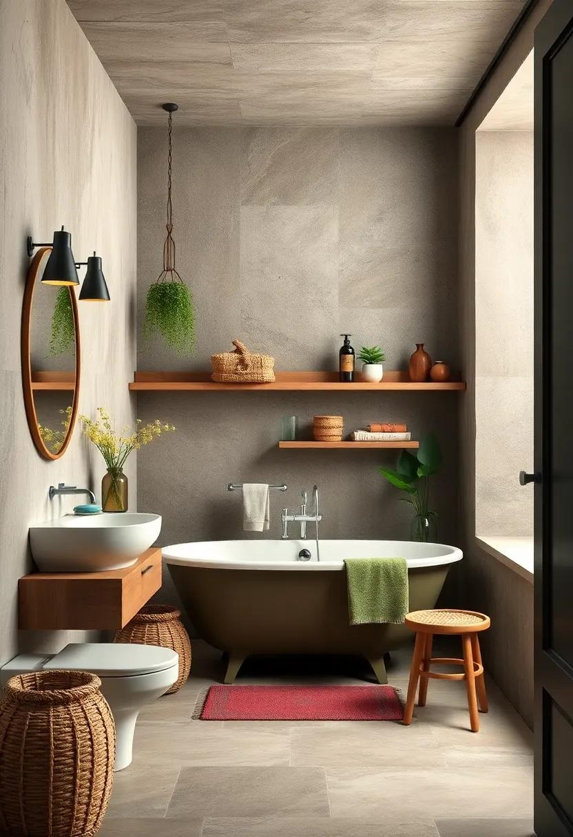 Consider reclaimed wood for cabinetry or shelving, adding both charm and sustainability to your space