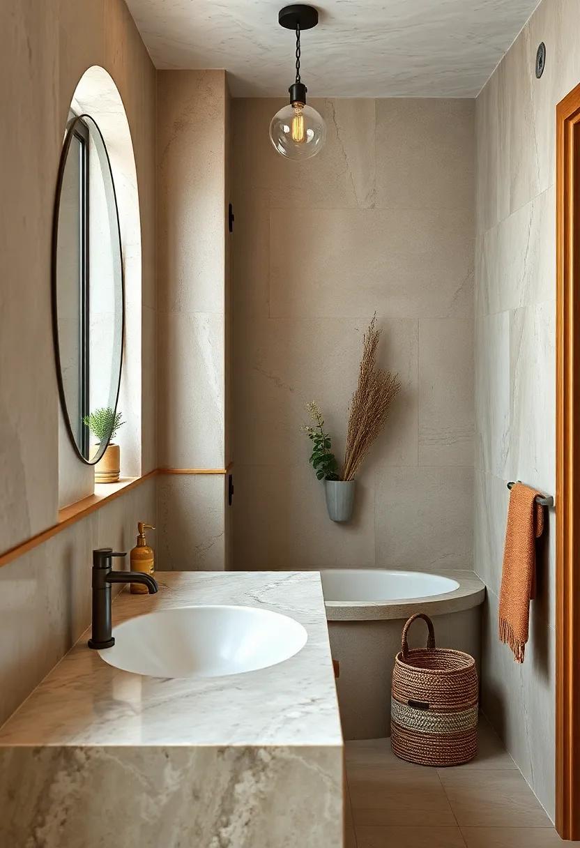Install vintage-inspired wall-mounted faucets, adding a touch of artistry and originality to your sink area